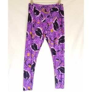 LuLaRoe Disney Maleficent Leggings sz Tall & Curvy